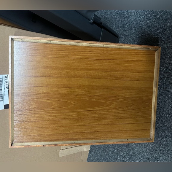 Vintage Maynard Reece Art wooden serving cabin hunter large Tray-PondDuck - Picture 5 of 7